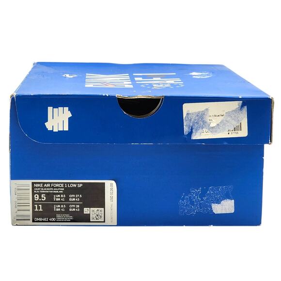 Nike Undefeated AF1 Low SP 5 On It DM8462-400 Leather Sneakers Blue 9.5 - Picture 10 of 10